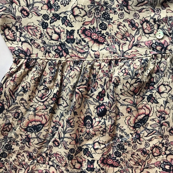 Rachel Zoe Floral Linen Peplum Blouse - Picture 3 of 8